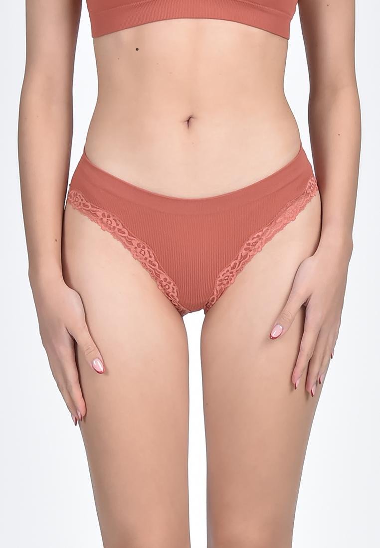 Women's Seamless Lace Hi-Leg Bikini