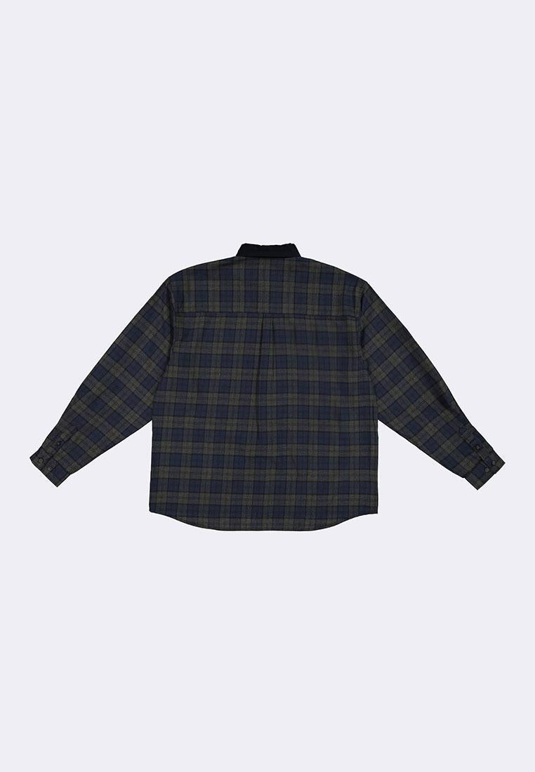 Bench x Kim Soo Hyun Men's Checkered Long Sleeve Polo