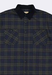 Bench x Kim Soo Hyun Men's Checkered Long Sleeve Polo