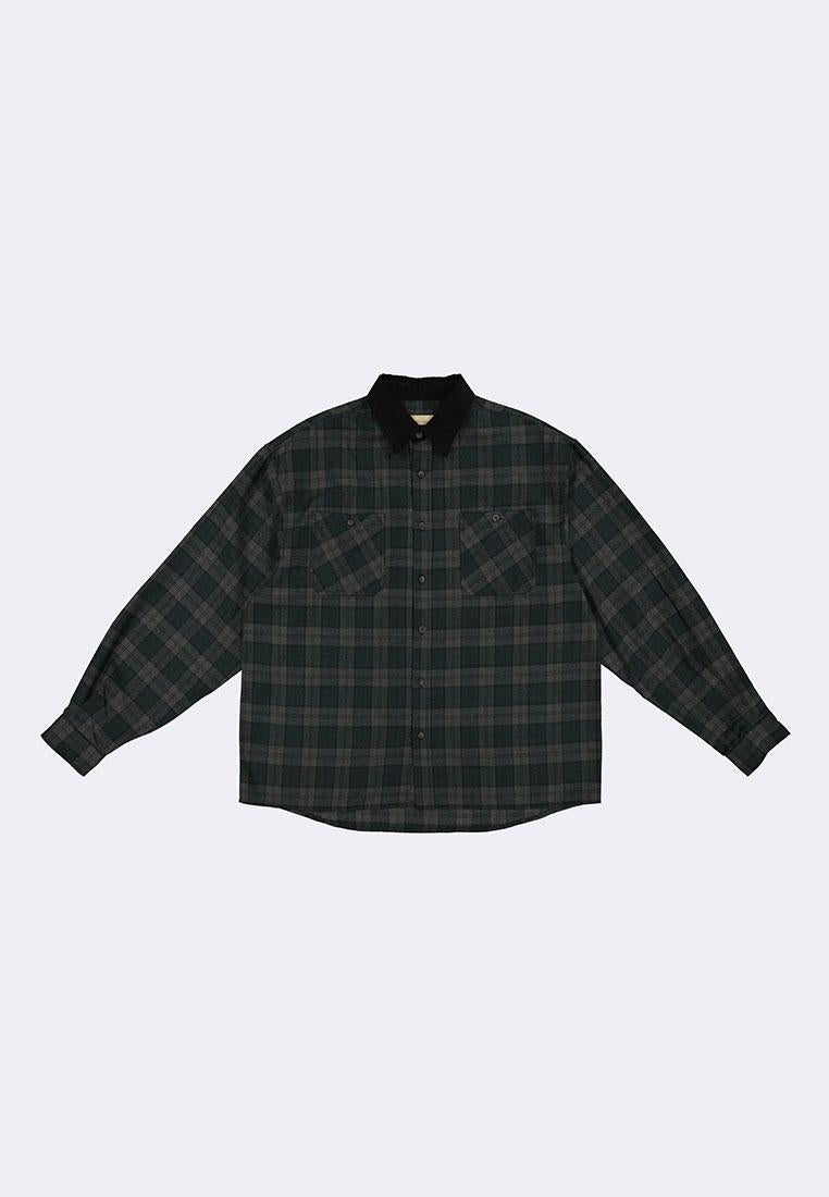 Bench x Kim Soo Hyun Men's Checkered Long Sleeve Polo