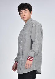 Men's Pinstripe Long Sleeve Shirt