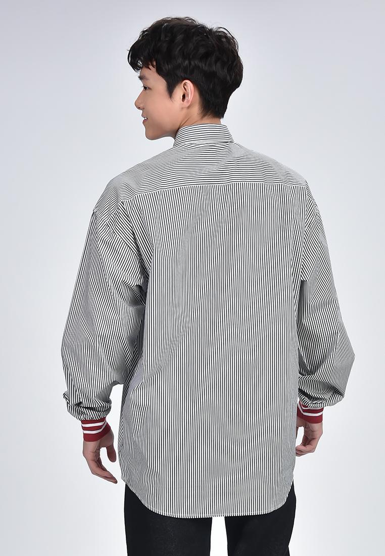 Men's Pinstripe Long Sleeve Shirt