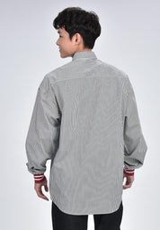 Men's Pinstripe Long Sleeve Shirt