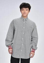 Men's Pinstripe Long Sleeve Shirt