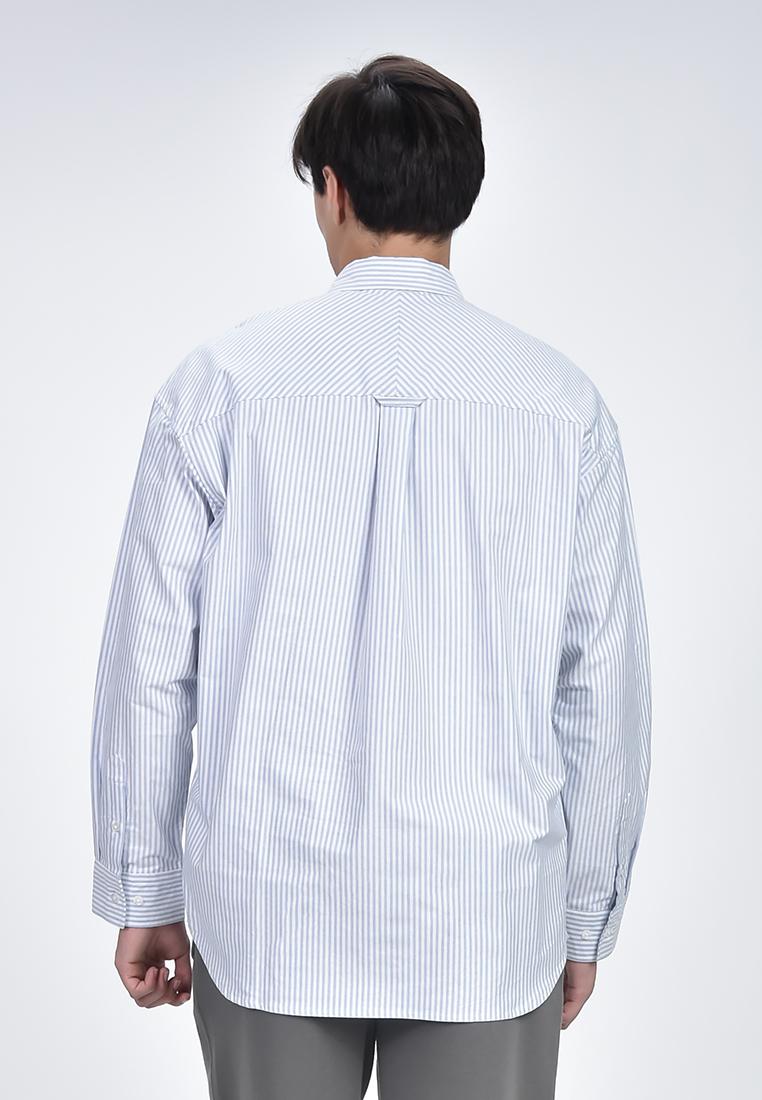 Men's Striped Long Sleeves Polo