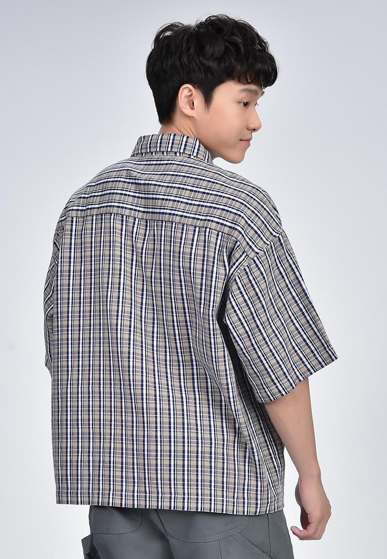 Men's Checkered Short Sleeve Shirt