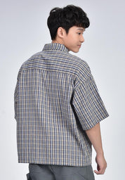 Men's Checkered Short Sleeve Shirt