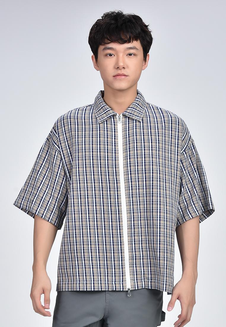 Men's Checkered Short Sleeve Shirt