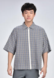 Men's Checkered Short Sleeve Shirt