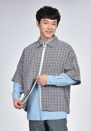 Men's Checkered Short Sleeve Shirt