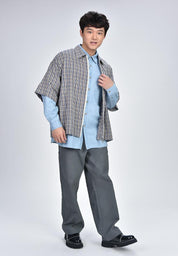 Men's Checkered Short Sleeve Shirt