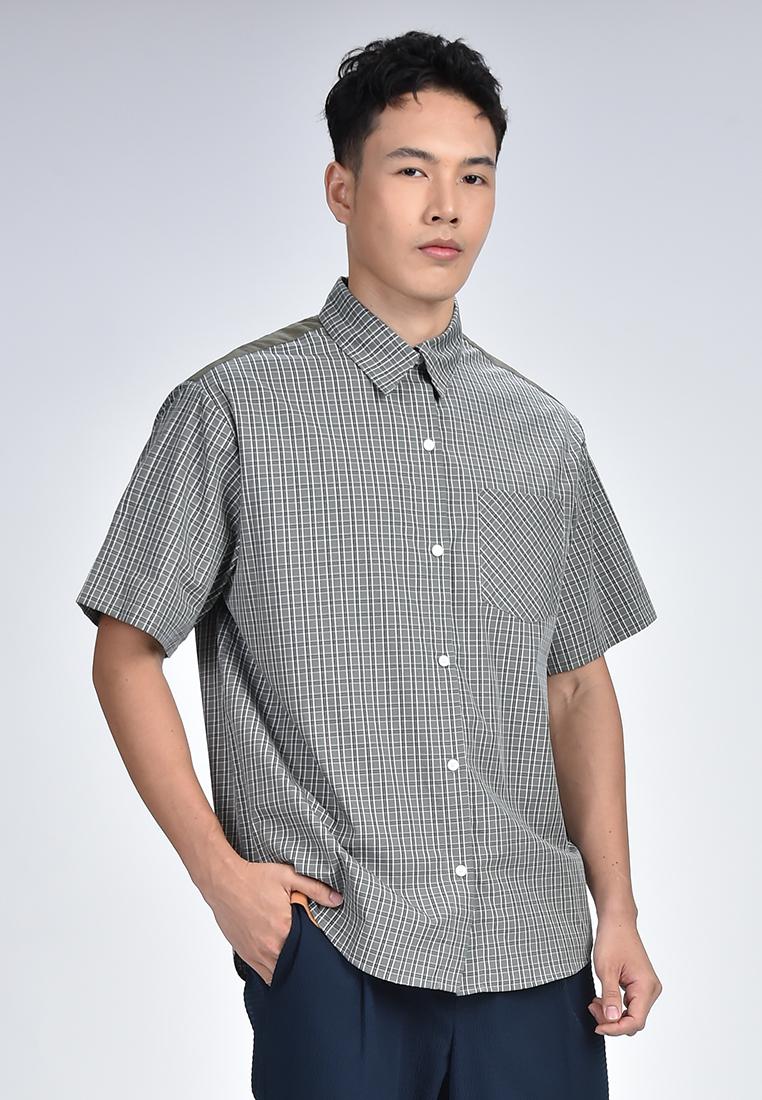 Men's Checkered Short Sleeves Polo