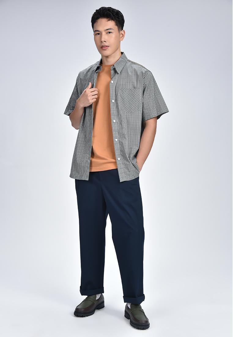 Men's Checkered Short Sleeves Polo