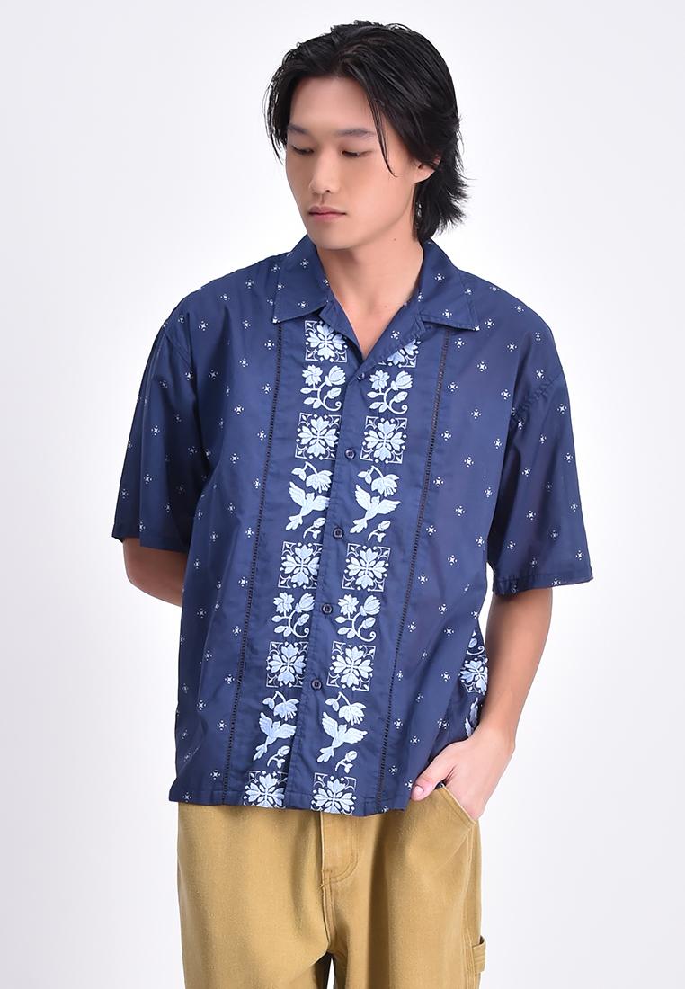 Men's Short Sleeve Barong Shirt