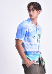 Men's Printed Short Sleeve Shirt