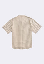 Men's Striped Short Sleeve Button Shirt