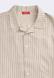 Men's Striped Short Sleeve Button Shirt