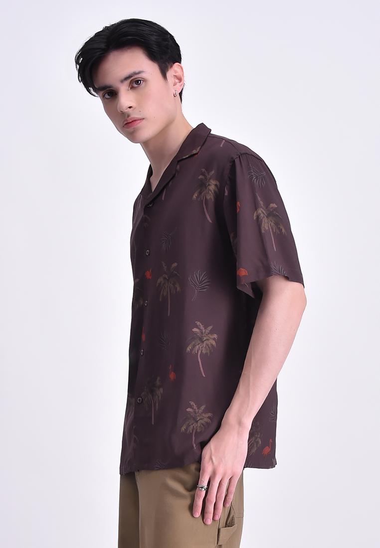 Men's Printed Regular Short Sleeve Shirt