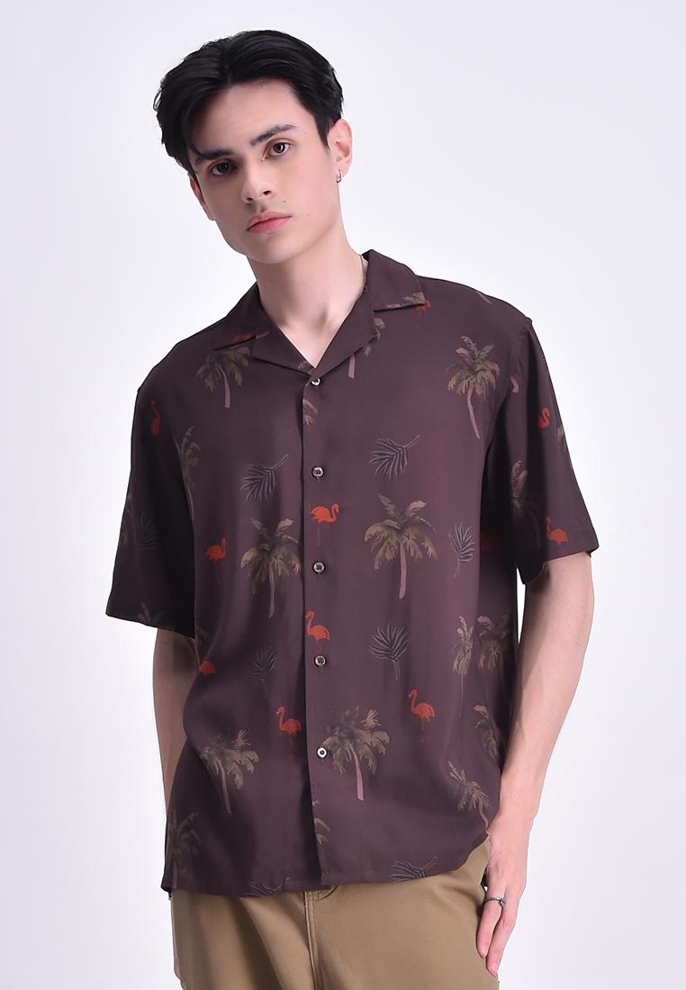 Men's Printed Regular Short Sleeve Shirt