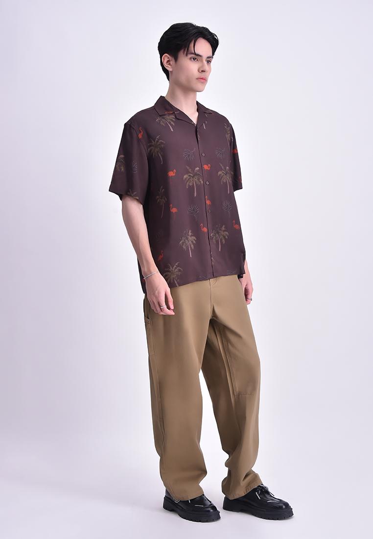 Men's Printed Regular Short Sleeve Shirt