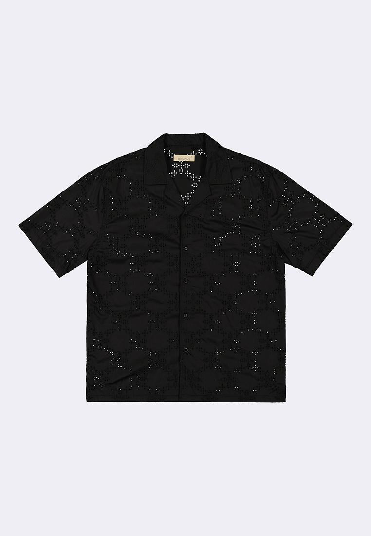 Men's Eyelet Woven Shirt