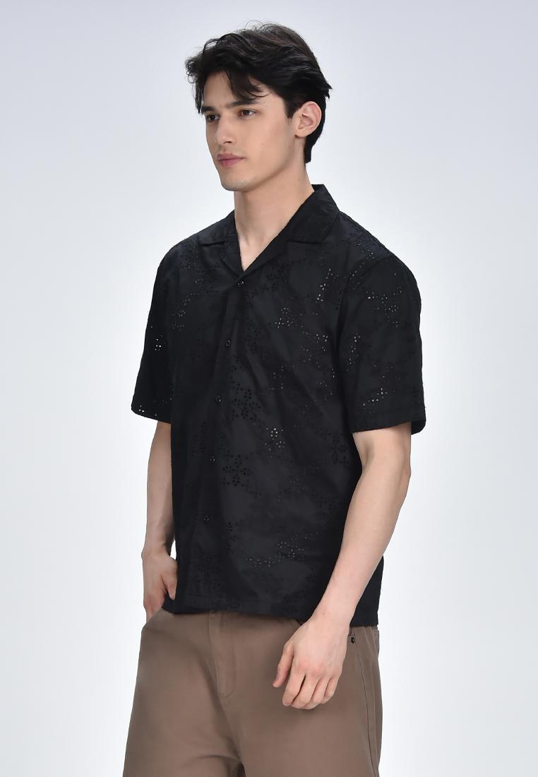 Men's Eyelet Woven Shirt