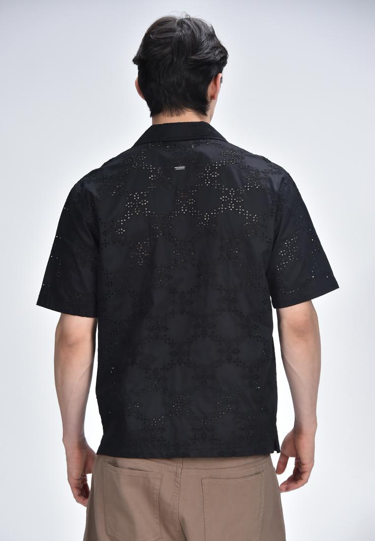 Men's Eyelet Woven Shirt