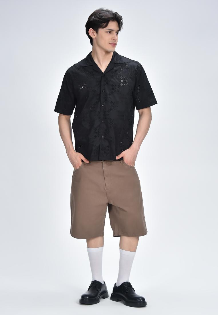 Men's Eyelet Woven Shirt