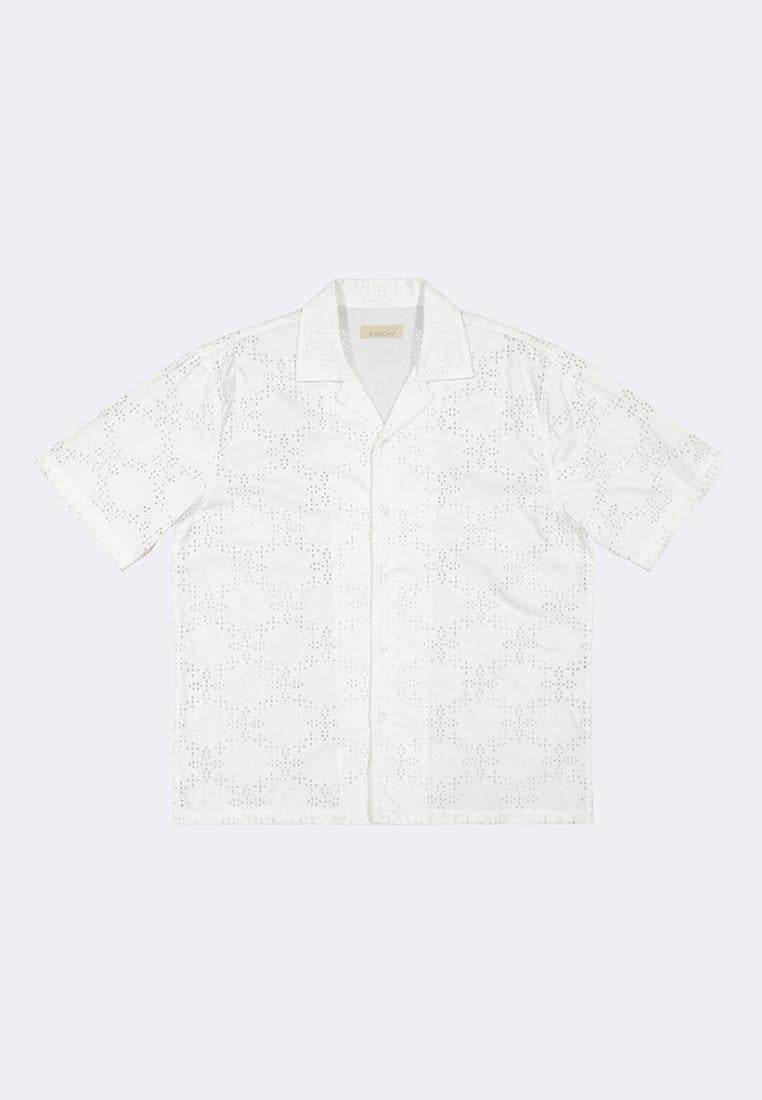 Men's Eyelet Woven Shirt