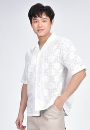 Men's Eyelet Woven Shirt