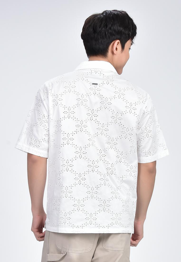 Men's Eyelet Woven Shirt