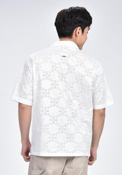 Men's Eyelet Woven Shirt