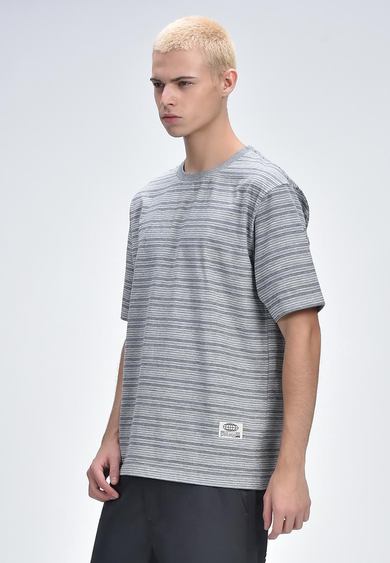 Men's Round Neck Striped Tee