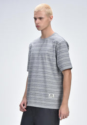 Men's Round Neck Striped Tee