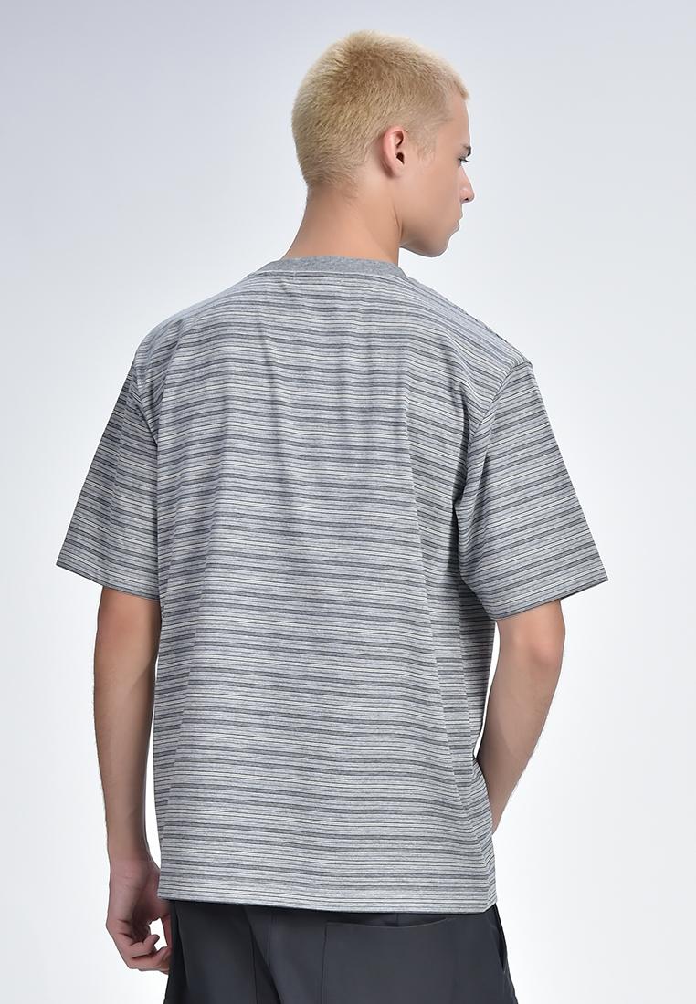 Men's Round Neck Striped Tee