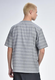Men's Round Neck Striped Tee