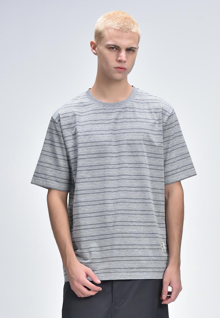 Men's Round Neck Striped Tee