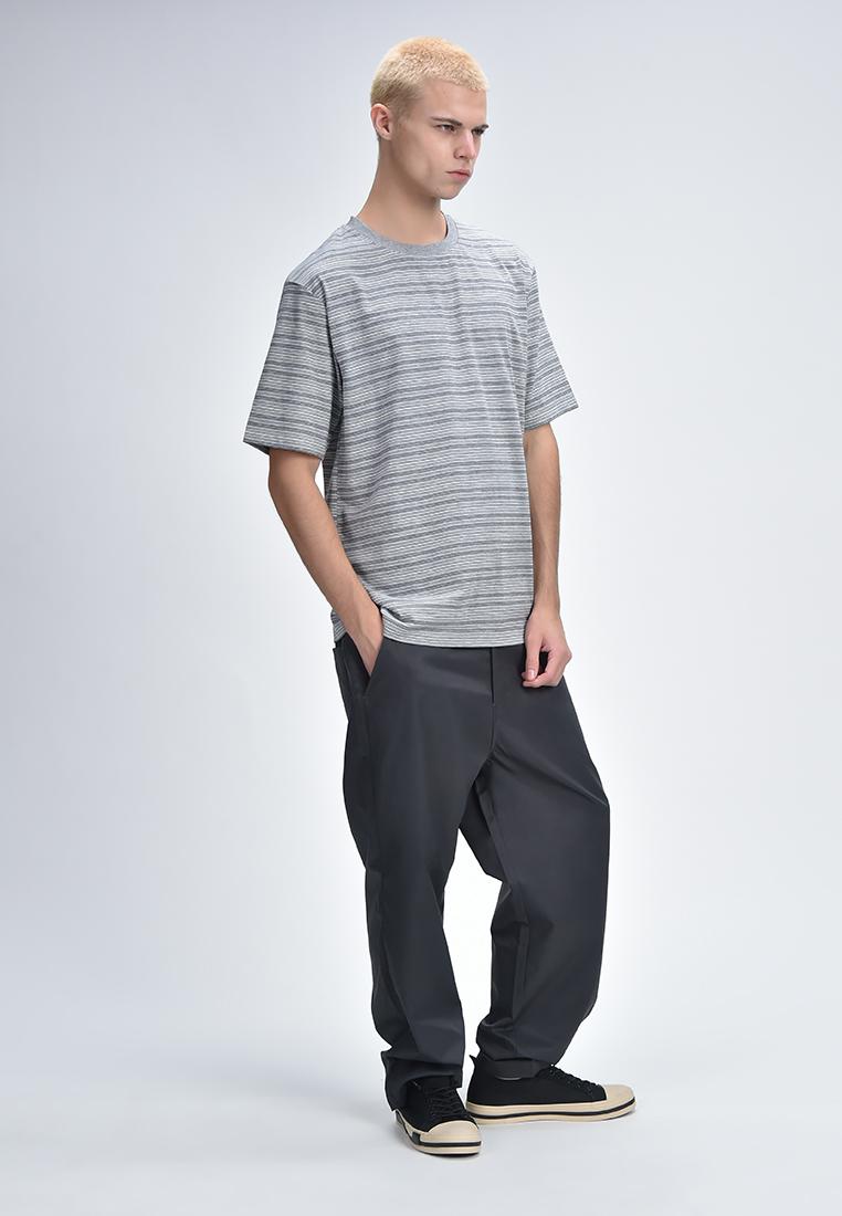 Men's Round Neck Striped Tee