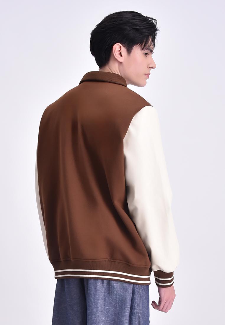 Men's Cotton-Poly Fleece Embroidered Varsity Jacket | IWR0218 | Bench ...