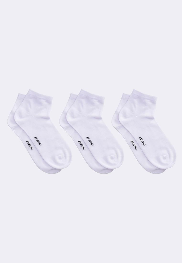 Women's 3-in-1 Pack Half-Terry Basic Ped Socks