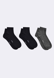 Men's 3-in-1 Basic Ped Socks