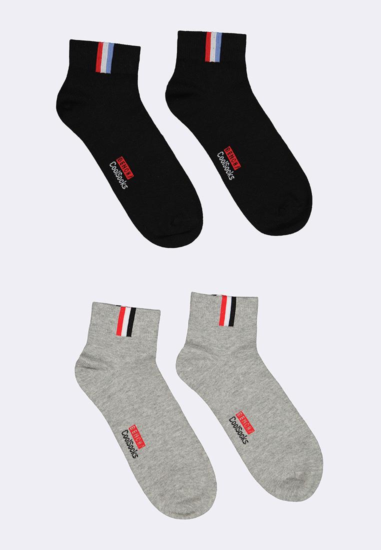 Men's 2-in-1 Pack Casual Ankle Socks