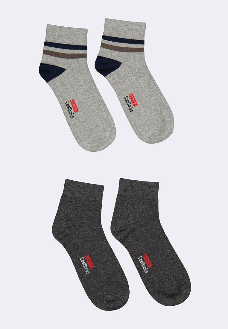 Men's 2-in-1 Pack Ankle Cool Socks
