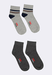 Men's 2-in-1 Pack Ankle Cool Socks