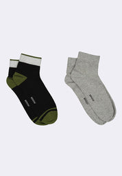 Men's 2-in-1 Pack Ankle Cool Socks