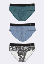 Men's 3-in-1 Pack Hipster Brief