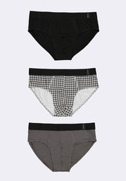 Men's 3-in-1 Pack Hipster Brief