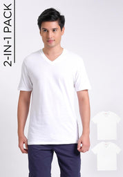 Men's 2-in-1 Pack V-Neck Undershirt