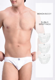 Men's 3-in-1 Pack Hipster Brief