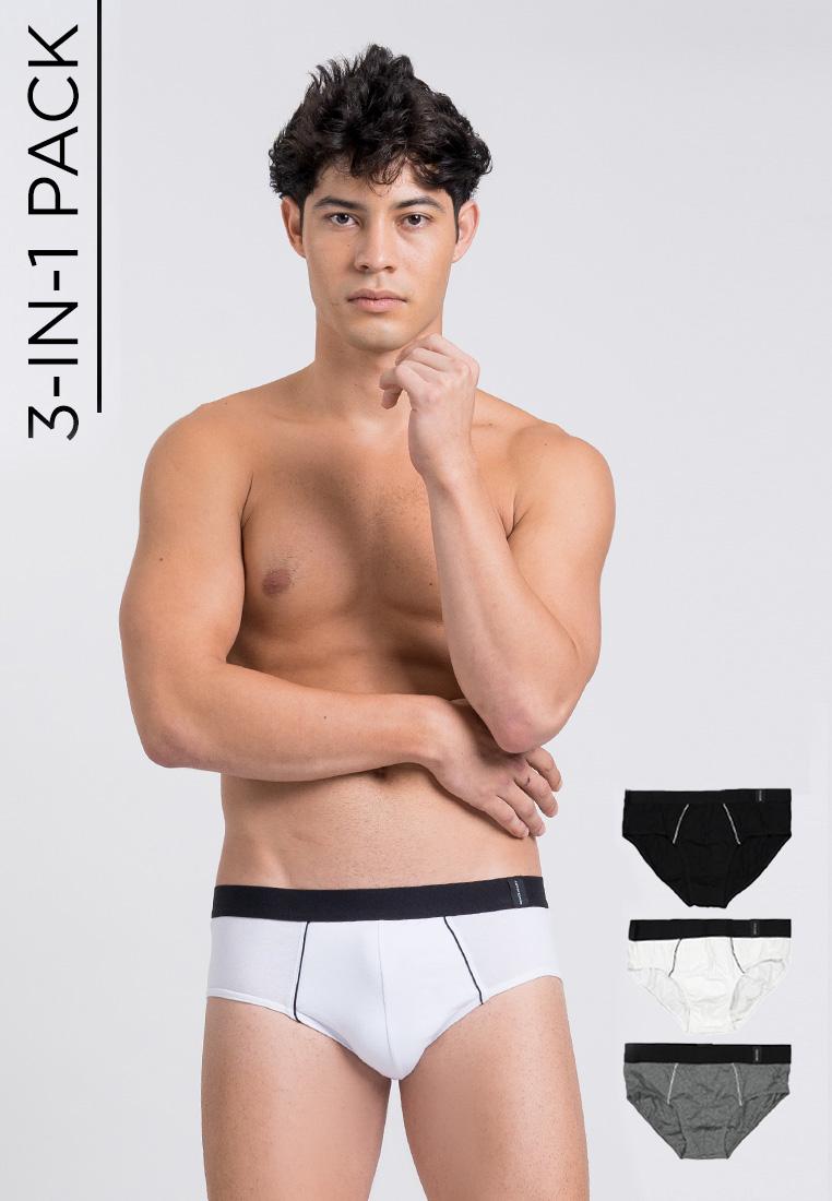 Men's 3-in-1 Pack Hipster Brief